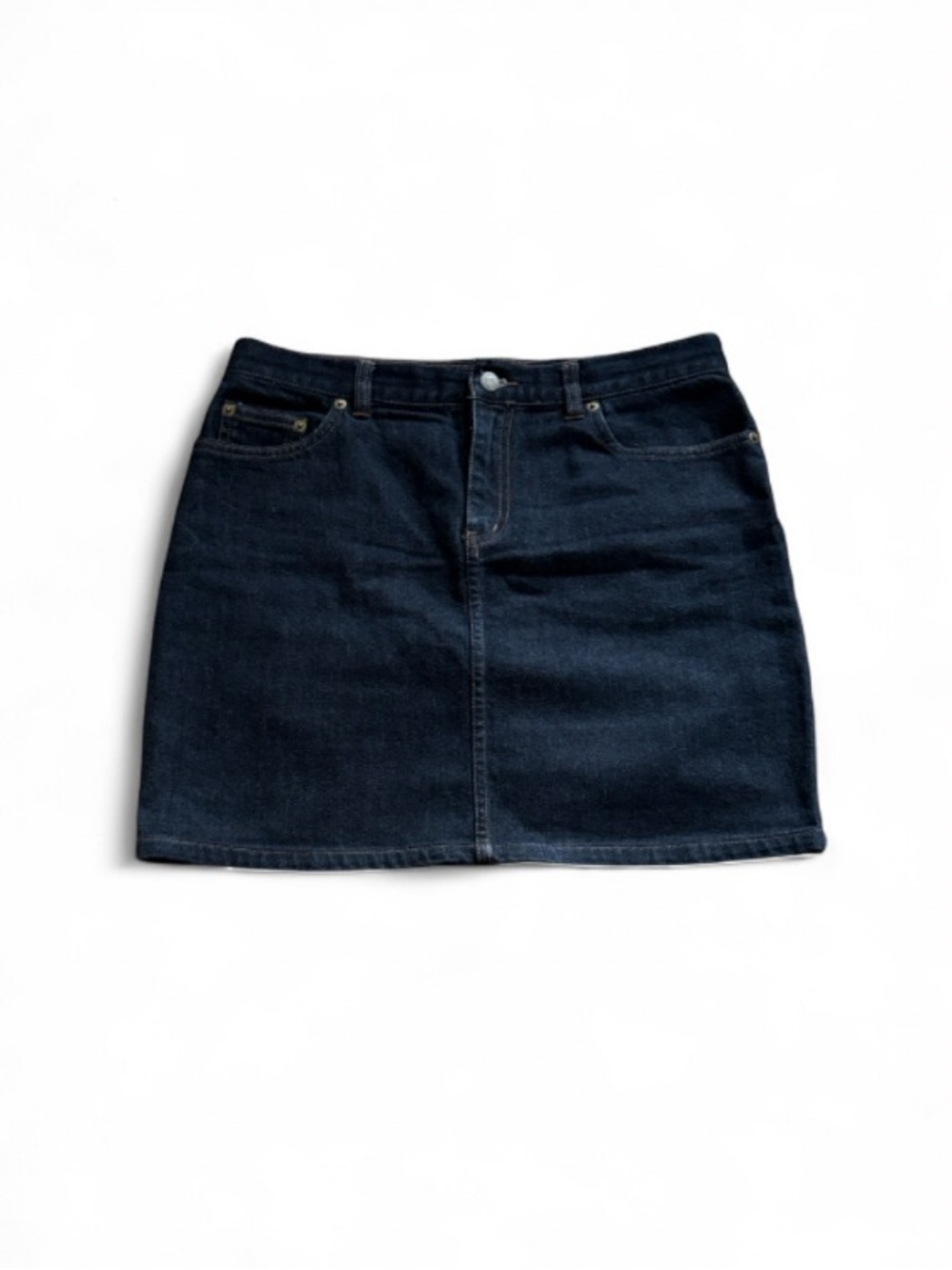 Lauren Ralph Lauren Dark Blue Denim Mini Skirt Size 6 Women's Classic Style